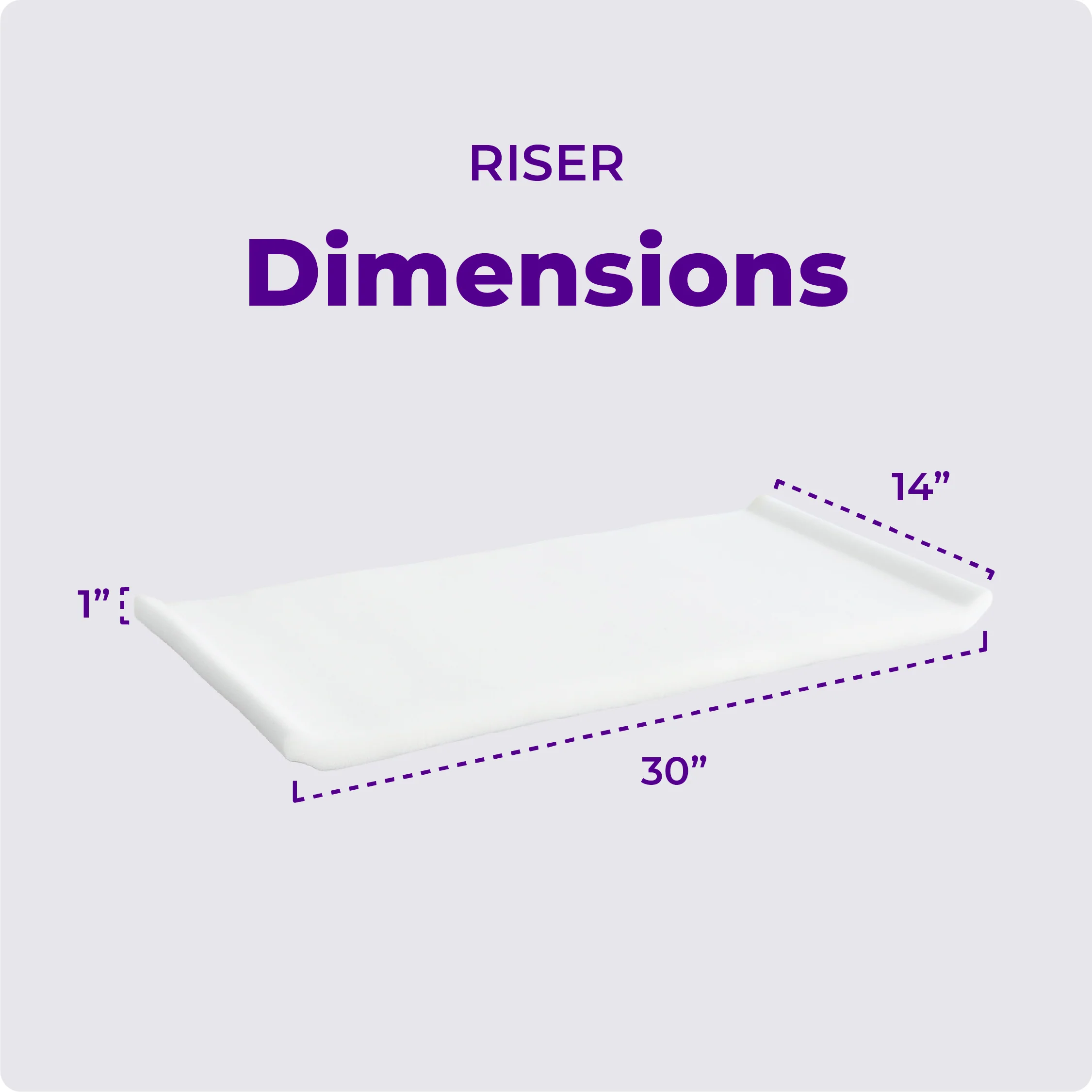 1" Riser - Combo Cube Riser Ice - Image 3